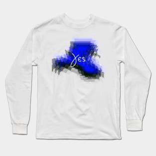 Abstract yes Long Sleeve T-Shirt
